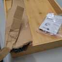 HOLDN STORAGE Bamboo Wooden Pull out Cabinet Organizer 14"W x 21"D Requires At Least a 15.25"W x 21"D Cabinet Opening, Bamboo Tray and Heavy Gauge Metal Rails