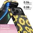 LETO for iPhone 17 Pro Wallet Case, Flip Folio Leather Kickstand | Card Slots Holder - Fashionable Flower Designs - Shockproof Protective Phone Cover for Women and Girls