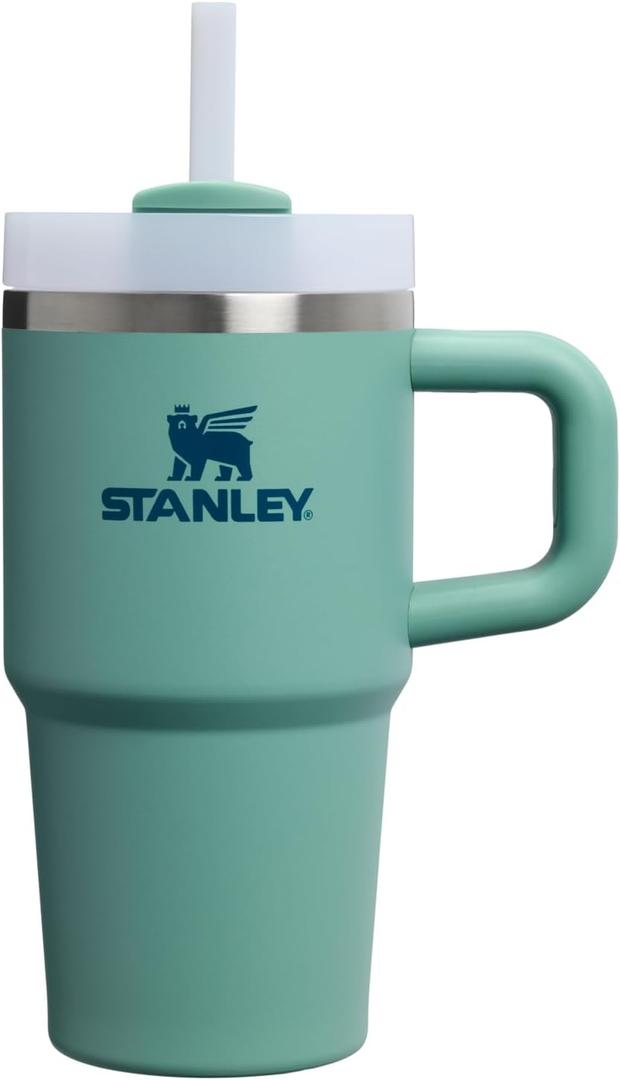 STANLEY Quencher H2.0 Tumbler with Handle and Straw 20 oz | Flowstate 3-Position Lid | Cup Holder Compatible for Travel | Insulated Stainless Steel Cup | BPA-Free | Spring Green