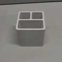 Diatomite Toothbrush Holders for Bathrooms, Electric Toothbrush and Toothpaste Holder 3 Slots Tooth Brush Organizer for Bathroom Countertop, Shower, Vanity - Grayish White