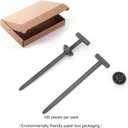 100PCS Nylon Universal Cable Tie Buckle, Heavy Duty Self-Locking Nylon Zip Ties Holder