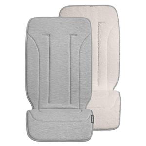 UPPAbaby Reversible Seat Liner/ Water-Resistant and Comfortable/ Easy Stroller Attachment/ Phoebe (Breathable Light Grey/ Cozy Fleece)