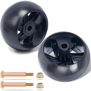 KOOTANS 2 Pack Mower Deck Wheels for Husqvarna 532174873 589527301, for Craftsman MTD AYP 174873 133957 532133957 734-3058, for Cub Cadet 753-04856A, Fit for most 42" 46'' 48'' 50" 52'' and 54" Decks