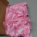 50 Pcs Pink Bow Satin Napkins Coquette Bows Party Decors 5 x 5 Inch Coquette Silky Table Napkin Bow Theme Party Supplies for Valentine's Day Wedding Banquet Birthday Baby Shower Decors