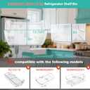 HRF266N6CSE1 Door shelf, Compatible with Hisense Refrigerator Door Bin Right and Left HFR266N6CSE, RF26N1ASE, HRF266N6CSE. for Hisense Upper Door Shelf Right HRF254N6TSE, HRF254N6DSE. part: K4088543.