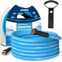 Kohree 5/8" x 15 Ft RV Water Hose, Premium Drinking Water Hose with No-Kink Design, Leak Free, Lightweight, Short Garden Hose 15 ft with Strap, Ideal RV Accessories for RV, Camper, Garden - Blue