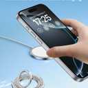 SYNCWIRE Magnetic Phone Ring Holder for MagSafe - Glitter Phone Grip Stand with 360 Rotation & Reinforced Hinge, Compatible with iPhone 16 15 14 13 Pro Max Plus MagSafe Accessories - Glitter Silver