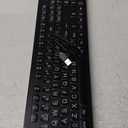 Large Print Backlit Wireless Keyboard, 2.4G Silent Wireless Light Up Keyboard, Full Size Computer Keyboards with 7 Colored Backlits, Rechargeable Keyboards for Windows, PC, Laptop