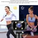 4K WiFi Action Camera with 180 Rotating Lens and LED Light, 40MP Ultra HD, 135 Wide Angle, APP Control Water Proof Handheld Camera for Outdoor Sports, 1000mAh Long Battery