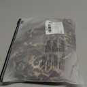 SHENHE Women's String Bikini Set Leopard Print Halter Triangle Side Tie Cheetah Swimsuits 2 Piece (Coffee Brown), S