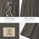 Hardaddy Mens Corduroy Shorts Elastic Waist Drawstring Casual Summer Beach Lounge Short (Green, XL)