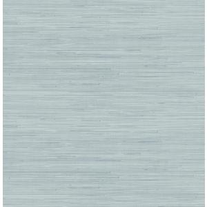 NuWallpaper x Society Social Classic Faux Grasscloth Peel and Stick Wallpaper, Sky Blue