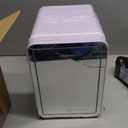 Reemix Mini Fridge 4L, 6 Can Portable AC+DC Power Cooler, Aqua