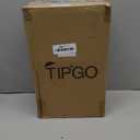 TIPGO Bathroom Trash Can with Lid, 10 Liter/ 2.6 Gallon Slim Garbage Can, Small Trash Bin Waste Basket with Pop-Up Lid for Kitchen, Bedroom, Living Room, Office (Black)