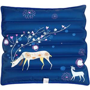 Cooling Mat, Cool Pillow Ice Pillow,Water Cooling Seat Cushion for Office Chair & Car Seat Cushion, Soft Summer Ice Water Pad,Children,Student,Office,Car (deer45*45cm+Ice Crystal)