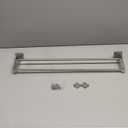 Alise Bath Double Towel Bars Towel Racks for Bathroom,Wall Mount Towel Holder Heavy Duty SUS304 Stainless Steel Towel Hanger Towel Rail,Brushed Nickel,24 Inch