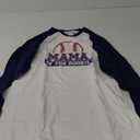 Mama of Rookie 1st Birthday Baseball Theme Matching Party Raglan Baseball Tee L