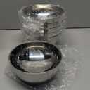 6 Pack 18/8 Stainless Steel Bowl, Double Walled Insulated Soup Bowls, 12 Oz Metal Serving Dishes Unbreakable Snack Bowl for Sauces, Rice, Noodle, Ice Cream