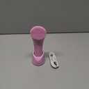 PRITECH Facial Cleansing Brush, Rechargeable Silicone Face Scrubber with Heat Massage End, Vibrating Exfoliator Scrubber for Deep Cleaning, Waterproof Face Brush for Women and Men (Pink)