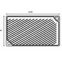 Lodge Reversible Cast Iron Grill/Griddle  9.5 x 16.75 Inch Pre-Seasoned Cooking Surface  Flat & Ribbed Sides  Use on Stove, Grill, or Campfire  Made in the USA  Heavy-Duty, Black