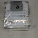 YORY 5 cup Plastic Food Storage Containers with Lids Nestable Freezer Dishwasher Safe Rectangle Meal Prep Container Set,5-Pack