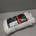 Hanes Mens Cotton, Moisture-wicking Crew Tee Undershirts, Multi-packs, White - 6 Pack, Medium US