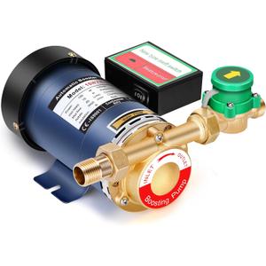 120W Water Pressure Booster Pump with Automatic Water Flow Switch, 115VAC, 396 GPH, 21.7 PSI, Water Pressure Pump for Household Kitchen Bathroom