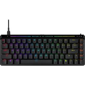 ASUS ROG Falchion Ace HFX Hall Effect Gaming Keyboard  65% TKL, Dual USB-C, Magnetic Switches, Rapid Trigger, Speed Tap, 8000 Hz Polling, Touch Panel, Portable, Protective Cover, PBT Keycaps - Black