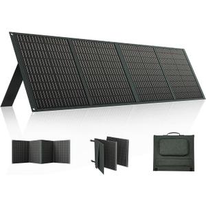 100 watt Flex Solar Panel PWS110 Foldable Portable Power Charger IP65 Waterproof 18V DC & 5V USB Output Compatible for Outdoor Camping RV Travel Off-Grid Small Power Station
