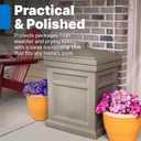 Step2 Express Parcel Delivery Box, Large Outdoor Package Bin with Lid, Weather-Resistant, Mocha