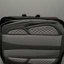 KEYOOG 5-Seater Car Seat Covers Full Set Waterproof and Breathable Nappa Leather, Fit for Front and Rear Seats of Cars, Compatible with Airbags, Car Seat Protector Covers for Most Cars - Light Gray