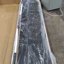 Leather King Size Bed Frame with Fast Charging Station,Metal Platform King Beds with Upholstered Headboard & Footboard,12" Underbed Storage Space, Easy Assembly,Noise-Free,Black