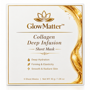 Glow Matter  Collagen Deep Infusion Sheet Mask, 5Sheets