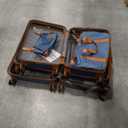 5 Piece Luggage Sets with Spinner Wheels, Hardshell ABS Suitcase Set with Tsa Lock, Lightweight Hardside Waterproof Travel Suitcases for Men Women, Navy (20"/24"/28")