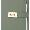 Aesthetic Diary with Lock - Beautiful Leather Journal with Easy to Change Code Lock & Refillable Pages - Quality 8.5x5.6 Planner for Women with Bookmark & Pen Holder to Protect Thoughts & Memories
