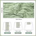 GARENY 6 Pack Sage Green Cheesecloth Table Runner 120 Inch 10 FT Boho Gauze Cheese Cloth Table Runner for Spring Bridal Baby Shower Wedding Birthday Party Holiday Centerpiece for Home Decorations