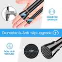 Shower Curtain Rod 30 to 64 Inches 2Pack, Spring Tension Curtain Rod Black Tension Rods Spring Rods Expandable for Window, Wardrobe, Doorway, Kitchen