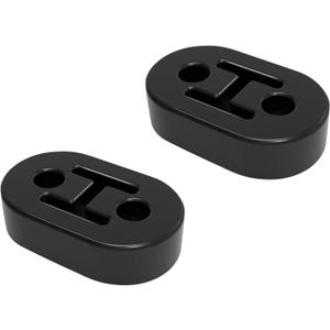 BFXM Exhaust Rubber Hanger, rubber muffler hangers. Rubber Insulator Bushing Mount, rubber exhaust mounts with 2 Holes 0.47 Inch, Universal Fit