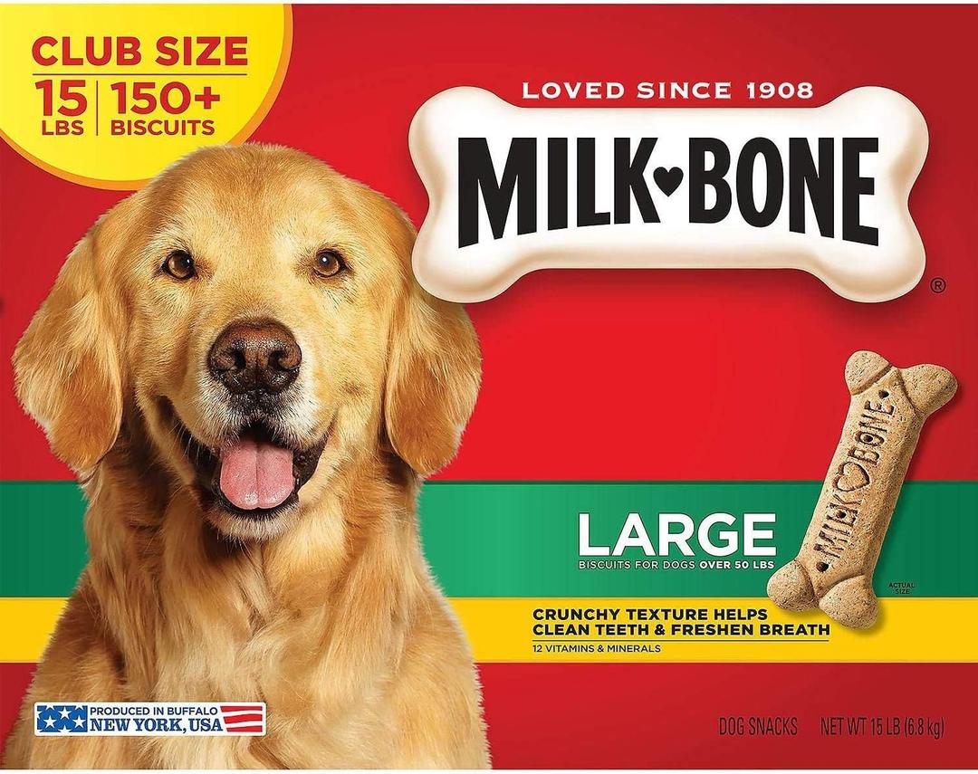 Milk Bone Large Dog Food (240 Oz) (15 Pound (Pack of 1)) BB: 05/01/2027