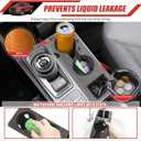 Cup Holder Coaster Fit for 2022-2025 Ford Maverick Accessories Cup Holder Mat Pad Inserts Interior CupHolder Liner for 2024 Ford Maverick(for Maverick)