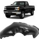 Front Fender Liner Inner Compatible with 2001-2007 Chevy Silverado/GMC Sierra 2500 HD 3500 Replacement for 15268589 15132711 GM1248165 GM1249165 (Driver Side)