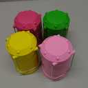 Lichamp LED Camping Lantern, 4 Pack Battery Powered Flashlight for Power Outages, Portable Collapsible Hanging Light Essential for Home, Outdoor, Emergency Lamp Survival Kit Gear for Hurricane, C1 (Pink, Light Pink, Yellow, Green)