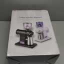 Huanyu Espresso Grinder with Titanium Flat Burr Electric Coffee Grinder with Hopper Bellows 10 Precise Grind Setting Coffee Grinders for Home Use Black