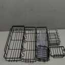 Veken Shower Caddy 6-Pack, Advanced Rustproof Design, No Drilling Adhesive Shelves, Rack with Soap Holder, Large Capacity Bathroom Organizers and Storage, Wall-Mounted Kitchen & Home Decor (6-Piece Set for Master Bathroom(Rustproof Upgrade), Black)