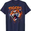 Vintage Classic Tigers Personalized Name Gift for Men Women T-Shirt, 6XL