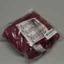 H.VERSAILTEX Square Ottoman Covers Ottoman Slipcovers Folding Storage Stool Furniture Protector Form Fit with Elastic Bottom, Stretch High Spandex Small Checks Jacquard Fabric(Medium,Burgundy Red)