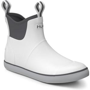 HUK boys Rogue Wave Shoe, Fishing & Deck Boot for Women (8, Solid - White)