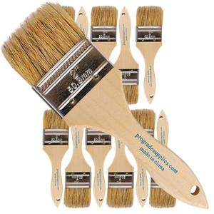 Pro Grade - Chip Paint Brushes - 12 Ea 2 Inch Chip Paint Brush Light Brown