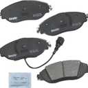 Bendix Priority1 CFC1633 Ceramic Front Brake Pads for Select Models Audi A3 Quattro, S3, Seat Leon, Tarraco, Volkswagen Arteon, CC, Golf R, GTI, Jetta, Tiguan