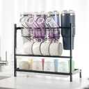 Bottle Drying Rack for Stanley Cups and Straws,Tumbler Drying Rack,Water Bottle Organizer Countertop,Multifunctional Cup Storage Holder Compatible with Stanley, Owala, Simple Modern, Soufull